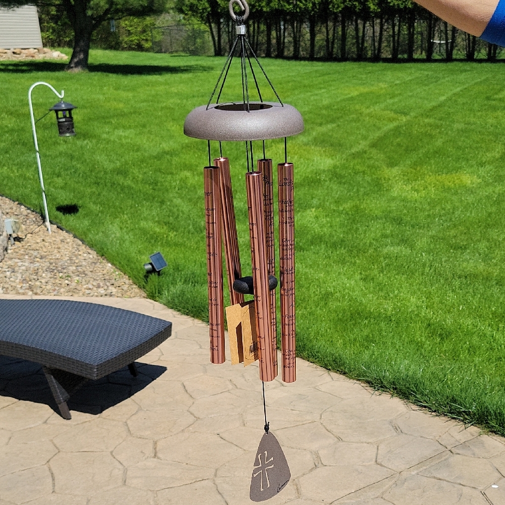 Wind Chime with Black Accents. New Inbox. Copper